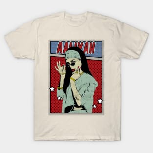 AALIYAH Pop Art Comic Style T-Shirt